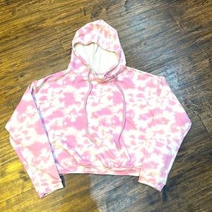 💖Pink Lily Women’s Purple Lilac Tie Dye Sweatshirt Hoodie Size Small